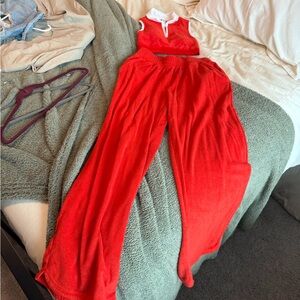 Aerie Red Track Pants & Joggers